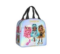 (14) Rainbow High Ruby Lunch Box Women Animated Cooler Thermal Food Insulated Lunch Bag Kids School Children Resuable Picnic Tote Bag