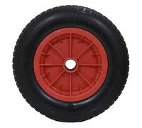 14" Red PU Puncture Proof Wheelbarrow Wheel Tyre Solid Lightweight Foam 3.50-8