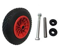 14" Red PU Puncture Proof Wheelbarrow Wheel Tyre Solid Lightweight Foam 3.50-8 NOT FOR HIGHWAY USE