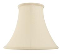 14” (inch) Round Bell Handmade Lamp Shade - Cream Fabric - Traditional/Classic Tapered Design - Table/Floor Lamp Bases Bulb Cover