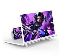 14" Screen Magnifier for Cell Phone,Fanlory 3D HD Magnifying Projector Screen Enlarger for Movies, Videos and Gaming, Foldable Phone Stand with Screen Amplifier,Compatible with All Smartphones
