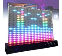 14-Segment Spectrum Analyzer, Led Music Spectrum Indicator With Analog Rca, R+L And Microphone Interface, High Transparency & High Sensitivity, Strong Sense Of Rhythm, For Music Lover