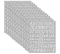 14 Sheets 1176 Pieces Self Adhesive Vinyl Letter Stickers for Scrapbooking Alphabet Number Stickers Small Vinyl Letters Numbers Kit for DIY Art Craft, Scrapbook, Greeting Cards, Envelope