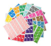 14 Sheets A4 Colour Self-Adhesive Cable Labels Synthetic Paper