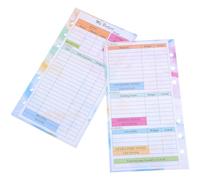 14 Sheets A6 Budget Planner Refill 6 Hole Insert Paper for Weekly | Colourful Planner Accessories, Monthly Calendar Inserts, Loose Leaf Paper for Students and Office Workers