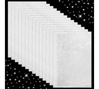 14 Sheets Iron-on Rhinestone Sheets, Iron on Rhinestone Transfers, Glitter Hotfix Crystal Decals, Hot Melt Flat Round Diamond Patches for Clothing, DIY Crafts and Embellishment
