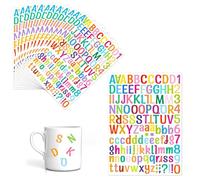 14 Sheets Letter Stickers 29 x 22 cm Alphabet Stickers Self Adhesive Number Stickers and Letters Stickers Stick On Letters Vinyl Name Stickers 1764 Pieces Alphabet Numbers Sticker for Scrapbook