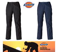 (14 Short, Navy Blue) DICKIES REDHAWK WD855 Ladies Workwear Combat Trousers