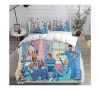 (#14, Single 135cm ×200cm) Fantastic Four 3D Duvet Cover Pillowcase Single Double King Bedding Present#@