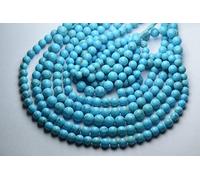 14" Strand Natural Arizona Sleeping Beauty Turquoise 6.5-7 mm Round Smooth Beads - 14 inches Strand,Natural Arizona Sleeping Beauty Turquoise Smooth Round rondelles,Size 6.5-7mm