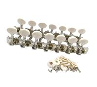 14-string Guitar Seven-piece Tuning Pegs ABS Small Round Head Double-hole Steel Column Axis