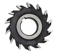 14 Teeth Face Mill Disc, High Speed Steel Milling Cutter, 63x10mm Straight Gear Milling Tool with Glossy Surface for Precise Punching Drilling and Plane Processing