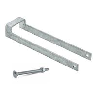 14" Throw Over Loop Gate Latch for 3" Gates | Heavy-Duty 4mm Steel | Rust-Resistant | Outdoor Farm Gate Locking Hardware (Galvanized Steel)