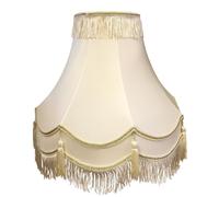 14"Traditional Fully Lined Cream/Gold Table LAMP Shade