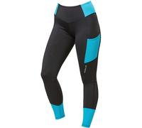 (14 UK, Aqua Blue) Dublin Womens/Ladies Power Performance Colour Block Horse Riding Tights