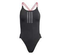 (14 UK, Black) Adidas Womens/Ladies Ripstream 3 Stripes One Piece Swimsuit