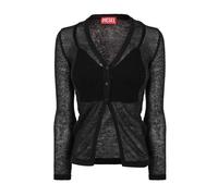 (14 UK, Black) Diesel Womens/Ladies Arina V Neck Long-Sleeved Cardigan