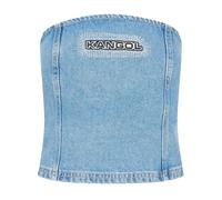 (14 UK, Blue) Kangol Womens/Ladies Denim Bandeau Tube Top