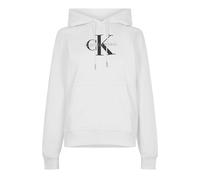 (14 UK, Bright White) Calvin Klein Womens/Ladies Jeans Jersey Logo Hoodie