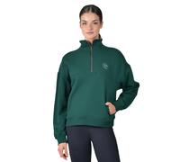 (14 UK, Dark Emerald) Dublin Womens/Ladies Quarter Zip Fleece Top