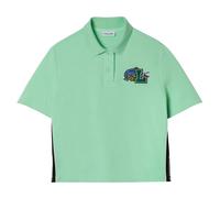 (14 UK, Green) Lacoste Womens/Ladies Cropped Polo Shirt