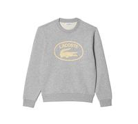(14 UK, Grey) Lacoste Womens/Ladies Organic Cotton Loose Fit Sweatshirt