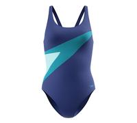 (14 UK, Navy Blue/Green) Speedo Womens/Ladies Hyperboom Butterfly One Piece Swimsuit