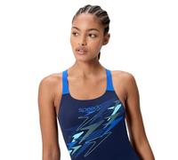 (14 UK, Navy/Blue) Speedo Womens/Ladies Medley Logo One Piece Swimsuit