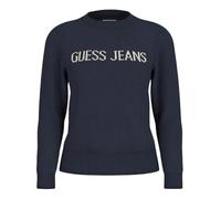 (14 UK, Ocean) Guess Womens/Ladies Crew Neck Long-Sleeved Sweater Top