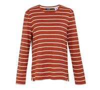 (14 UK, Red Ochre/Light Vanilla) Regatta Womens/Ladies Federica II Stripe Long-Sleeved T-Shirt