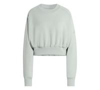 (14 UK, Sage) Adidas Womens/Ladies Crop Sweatshirt