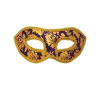 14 Unisex Retro Masquerade Masks,Half Face Party Prom for Fancy Dress Costume Party (# B) Terrifier Costume Adult(d-Purple,19x9cm)