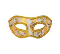 14 Unisex Retro Masquerade Masks,Half Face Party Prom for Fancy Dress Costume Party (# B) The Mask Costume Adult(White2,19x9cm)