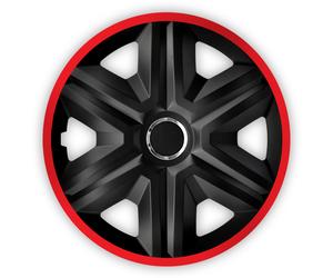 14" Wheel Covers Hubcaps Car Universal 4 PCS Heavy Duty Car Easy Assembly Red HQ