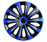 NRM Strong Duocolour Universal Wheel Trims! SET of 4 Caps! (Black & Blue, 14")