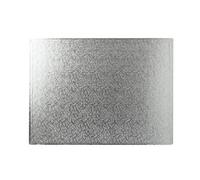 14 x 10" Silver Oblong Cake Drum 12mm Thick