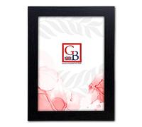 14 x 11 Inch Frame - Picture Frame | Photo Frame | Poster Frame | MDF Wooden Effect Frame with Styrene Front | Wall Mountable | Flat Shape (Black)