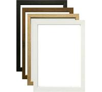 14 x 12 Inch (35.6 x 30.5 cm) Picture Frame | White Picture Frame| Engineered Wood Photo Poster Frame for Jigsaw Puzzles, Certificates & Artwork| Wall Mount & Freestanding| Portrait or Landscape.