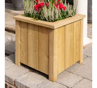Rowlinson Heritage Square Planter 40cm, Brown