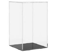 VidaXL Transparent Display Box - Robust Acrylic - 14x14x22 cm - Multi-Use - Dust-Free Item Storage for Collectibles, Toys and Handicrafts, Easy Assembly