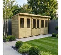 14 X 4 Pent Summer House - Diy Sheds