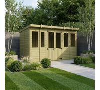 14 X 7 Pent Summer House - Diy Sheds