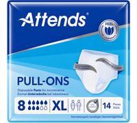 14 x Attends Pull Ons 8 | Extra Large | Unisex Incontinence Pants | 1 Pack of 14