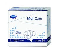 MoliCare Slip Maxi: Waterproof (PE) Plastic Backed Adult Nappy for Men and Women with Incontinence, 9 Drops, Size L, 47-59 inches (120-150cm), Pack of 14, (3798ml)