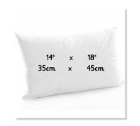(14"x18") Rectangle/Oblong Hollow Fibre Plump Scatter Pillows Cushions -Double Stitched Edges-Inners Inserts Fillers Pads for Sofa Bed Chair & Couch in 5 sizes