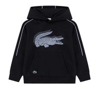 (14 Years, Black Marl) Lacoste Childrens/Kids Graphic Print Hoodie