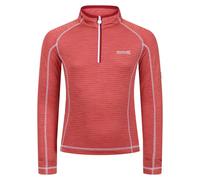 Regatta Childrens/Kids Berley Half Zip Long Sleeved Top - Mineral Red - 14 Years - Mineral Red - 96% Polyester/4% Elastane