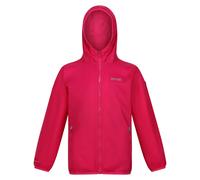 Regatta Childrens Unisex Great Outdoors Childrens/Kids Lever II Packaway Rain Jacket (Pink Potion) - Size 14Y
