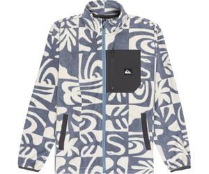 (14 Yrs, China Blue Desert Checker) Quiksilver Kids Ice Fields Full Zip Fleece