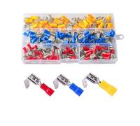 140/200/360PCS Assorted Crimp Spade Terminal Insulated Electrical Wire Connector Kit(140PCS)